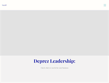 Tablet Screenshot of deprezleadership.com